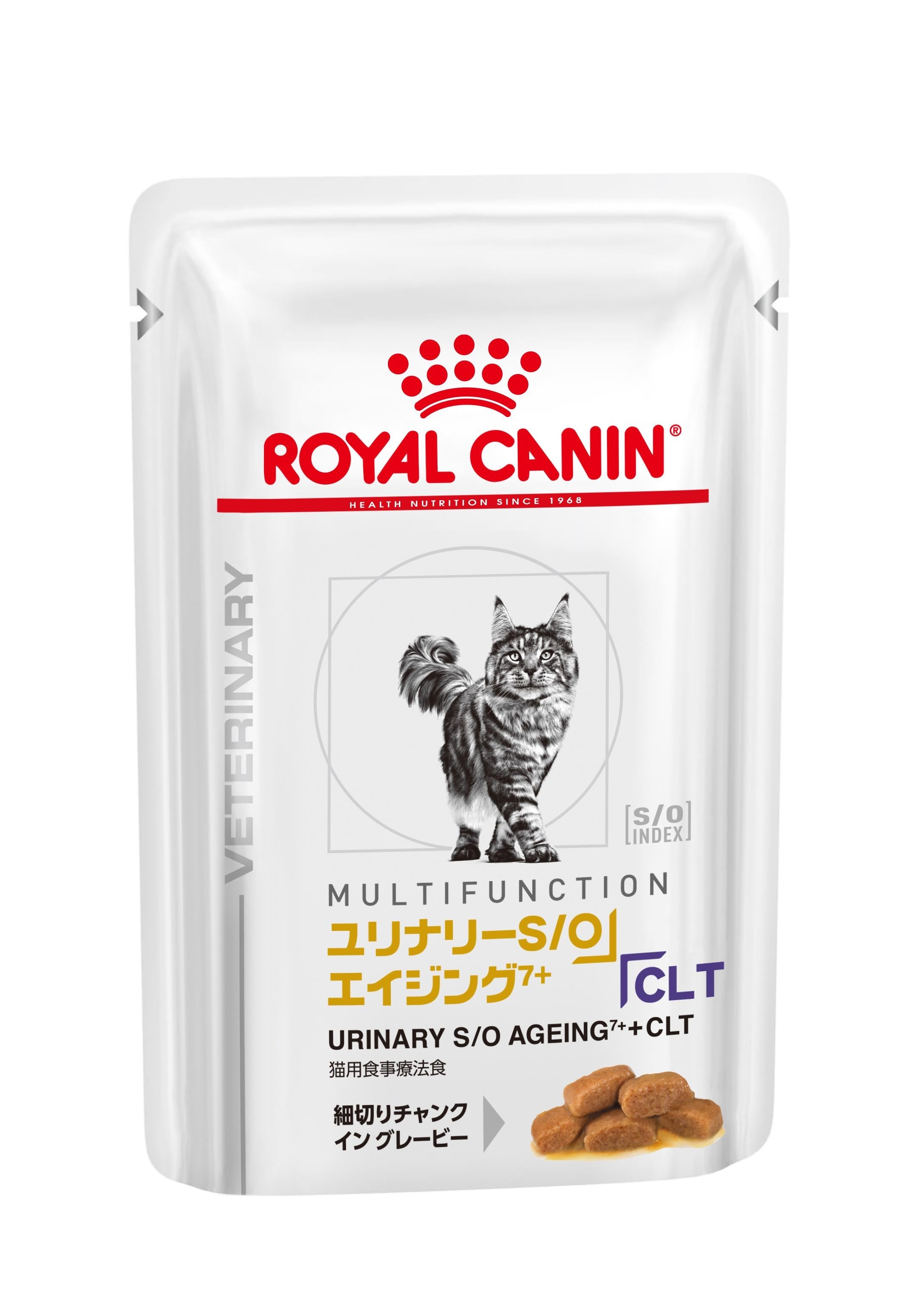 【ロイヤルカナン】〈猫用〉ユリナリーS/O エイジング7+CLT ウェットパウチ85g×24