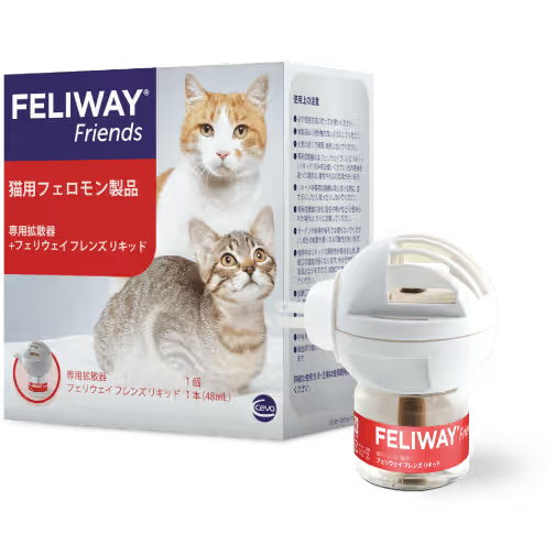 フェリウェイ 猫用 専用拡散器、リキッド 48mL 、スプレー　3点セット フェリウェイ】フレンズ 専用拡散器＋リキッド